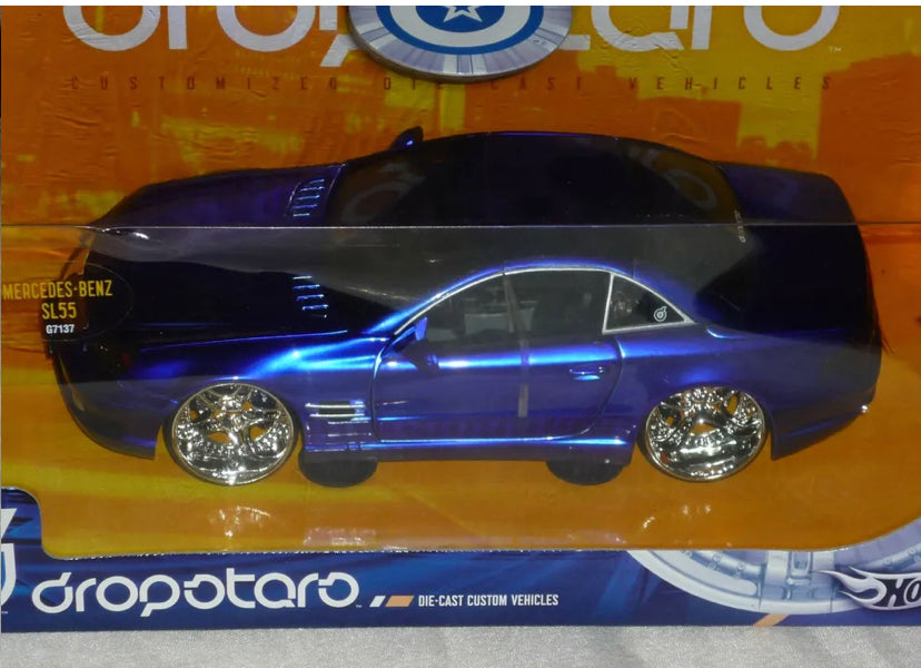 HOT WHEELS DROPOTARO 1/24 SCALE DIECAST CUSTOM MERCEDES-BENZ SL55 MIB