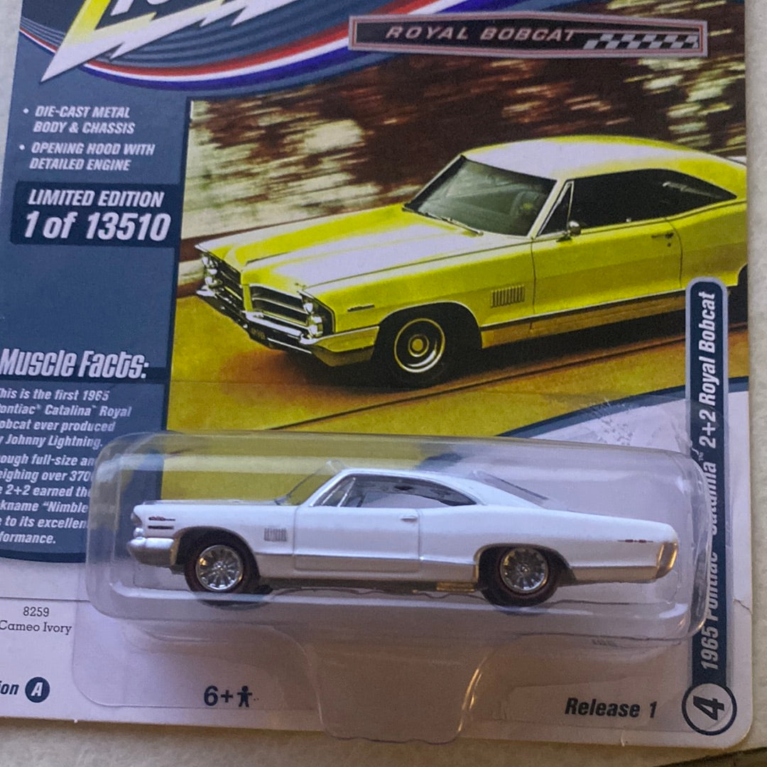 Johnny Lightning Jlmc029 Muscle Car VER A 1965 Pontiac Catalina 2+2 Royal Ivory