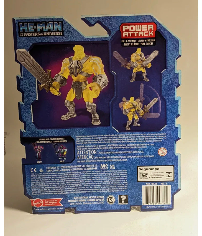New! Masters of the Universe MOTU Power Attack HE-MAN Power of Grayskull