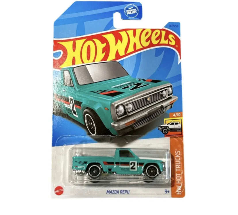 Hot Wheels Mazda Repu Pickup Truck Aqua Teal - 2023 HW Hot Trucks #4/10