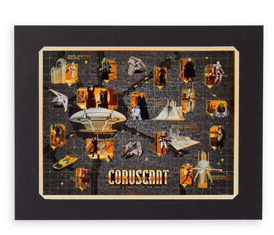 Disney Star Wars Coruscant Deluxe Print 'Heart & Capital of the Galaxy' 14*18