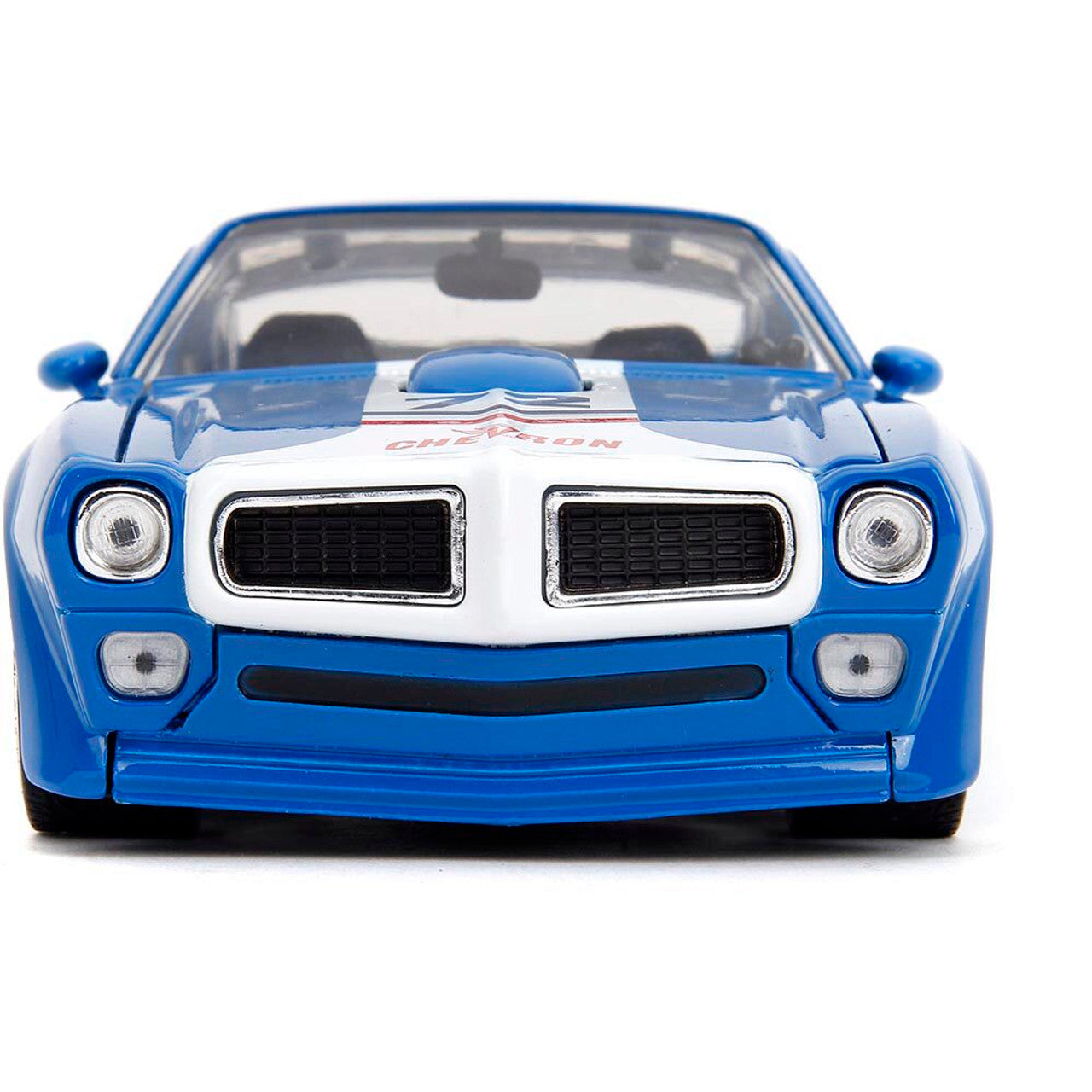 1972 Pontiac Firebird - Blue Chevron #72 1:24 Scale Diecast Model Car by Jada Toys