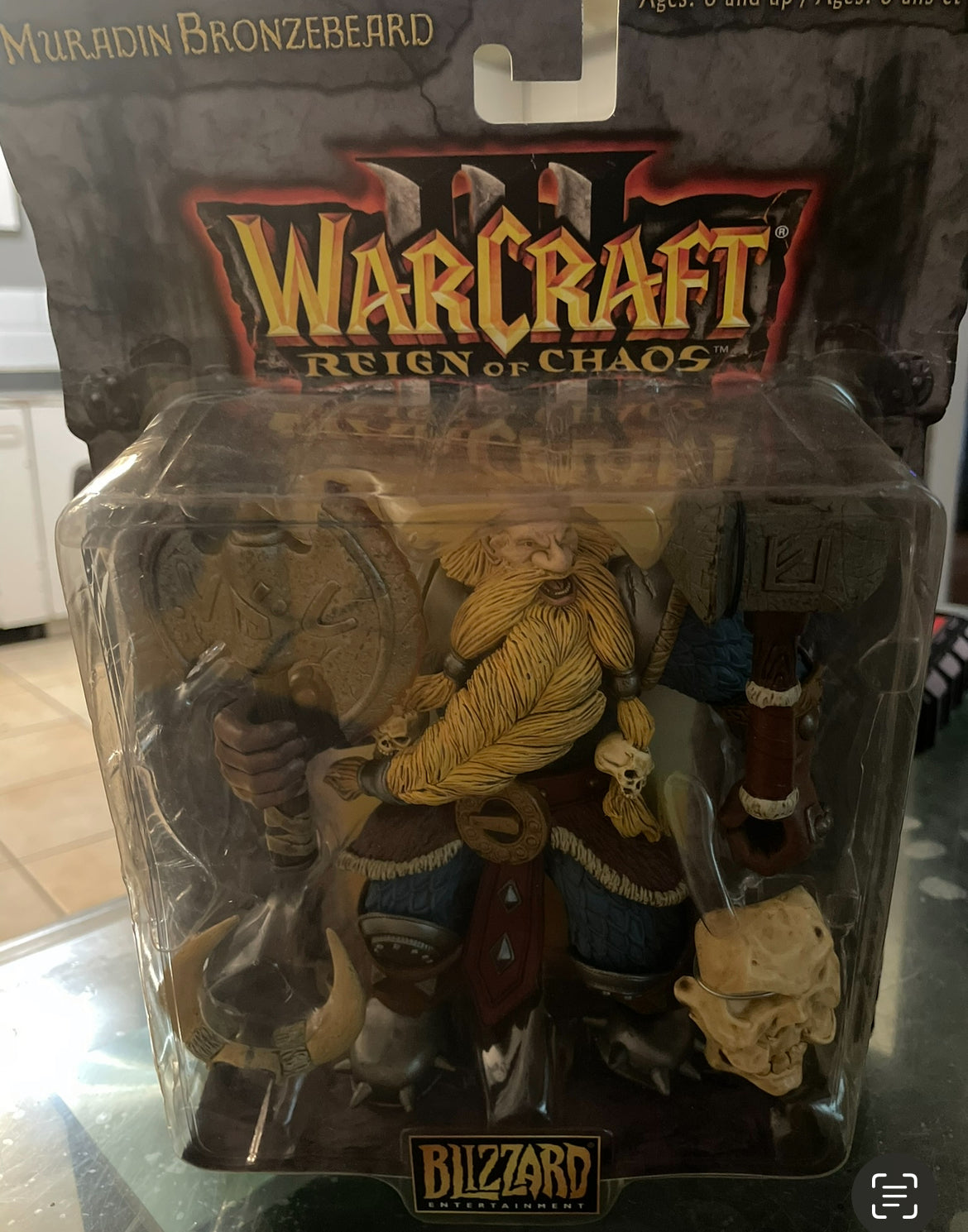 2002 Warcraft III 3: Reign of Chaos Muradin Bronzebeard Action Figure