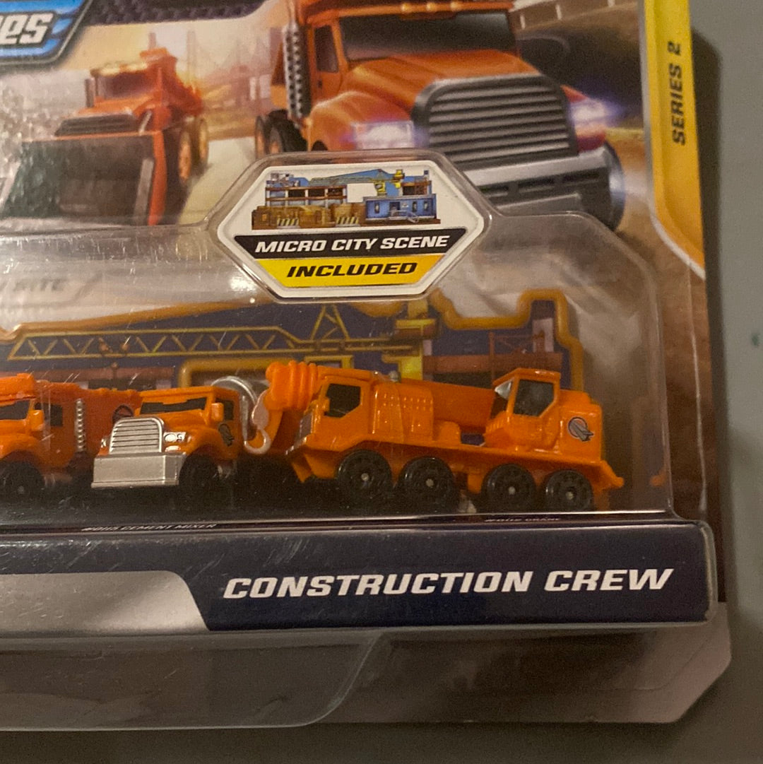 Micro Machines Series 2 Construction Crew Vehicle 5-Pack
