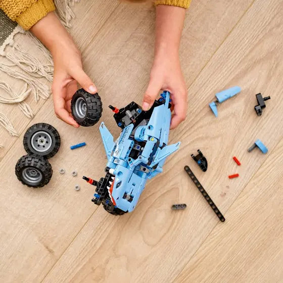 New! Lego technic monster jam pull back megalodon