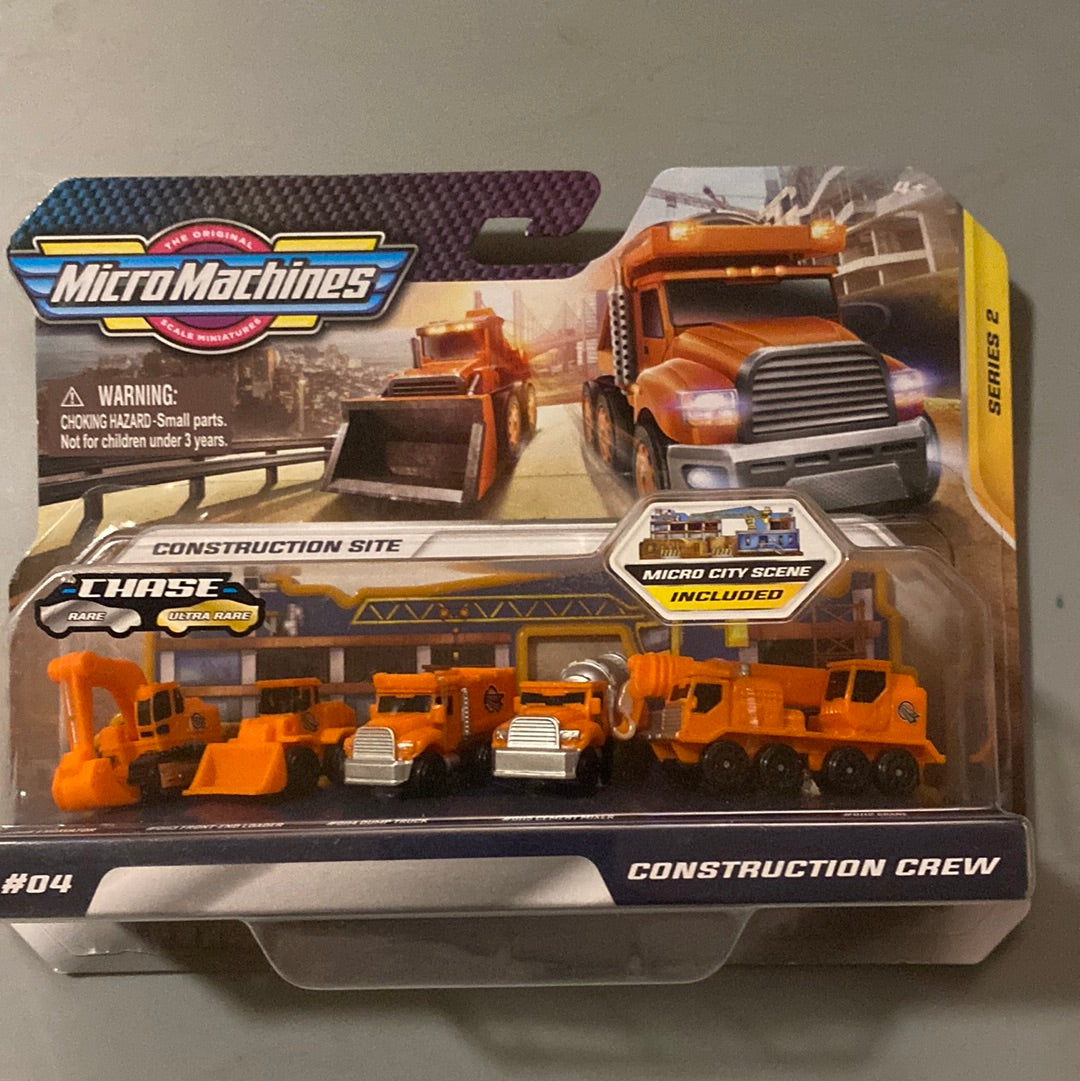 Micro Machines Series 2 Construction Crew Vehicle 5-Pack