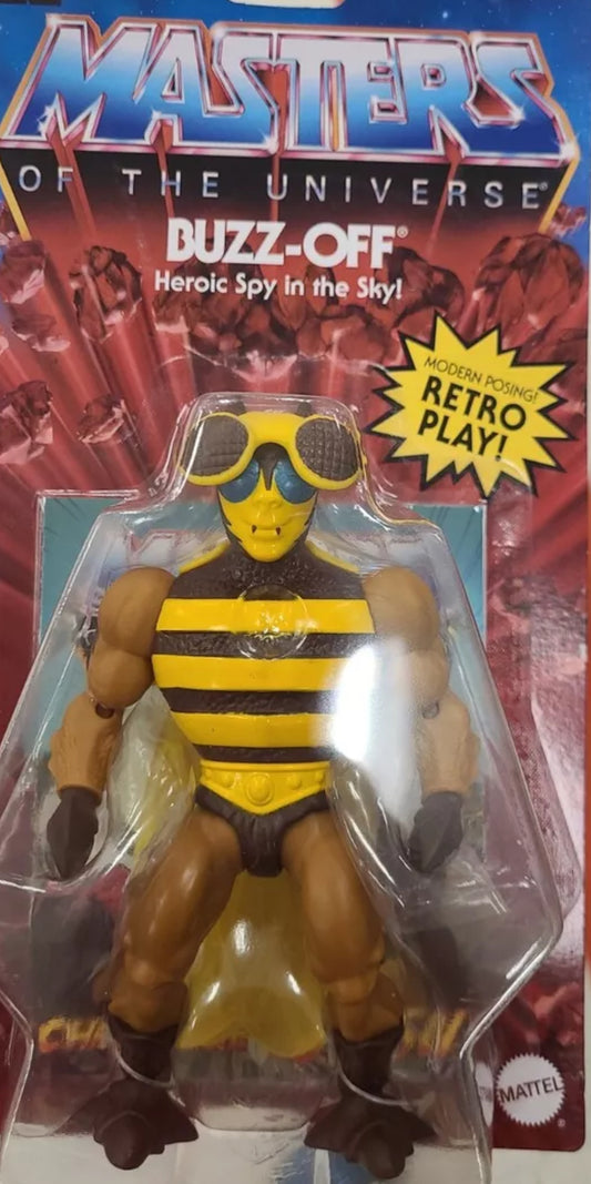 Masters of the Universe Origins Buzz-Off Action Figure MOTU BUZZOFF Bee Man damage package