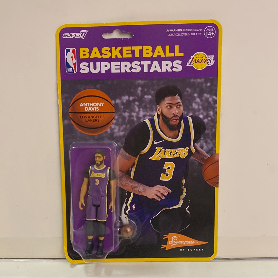 New! 2021 Los Angeles Lakers Anthony Davis Super7 Supersports Player Figure