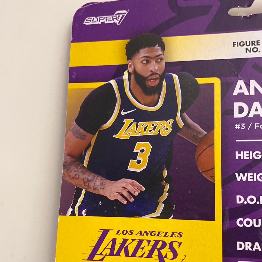 New! 2021 Los Angeles Lakers Anthony Davis Super7 Supersports Player Figure