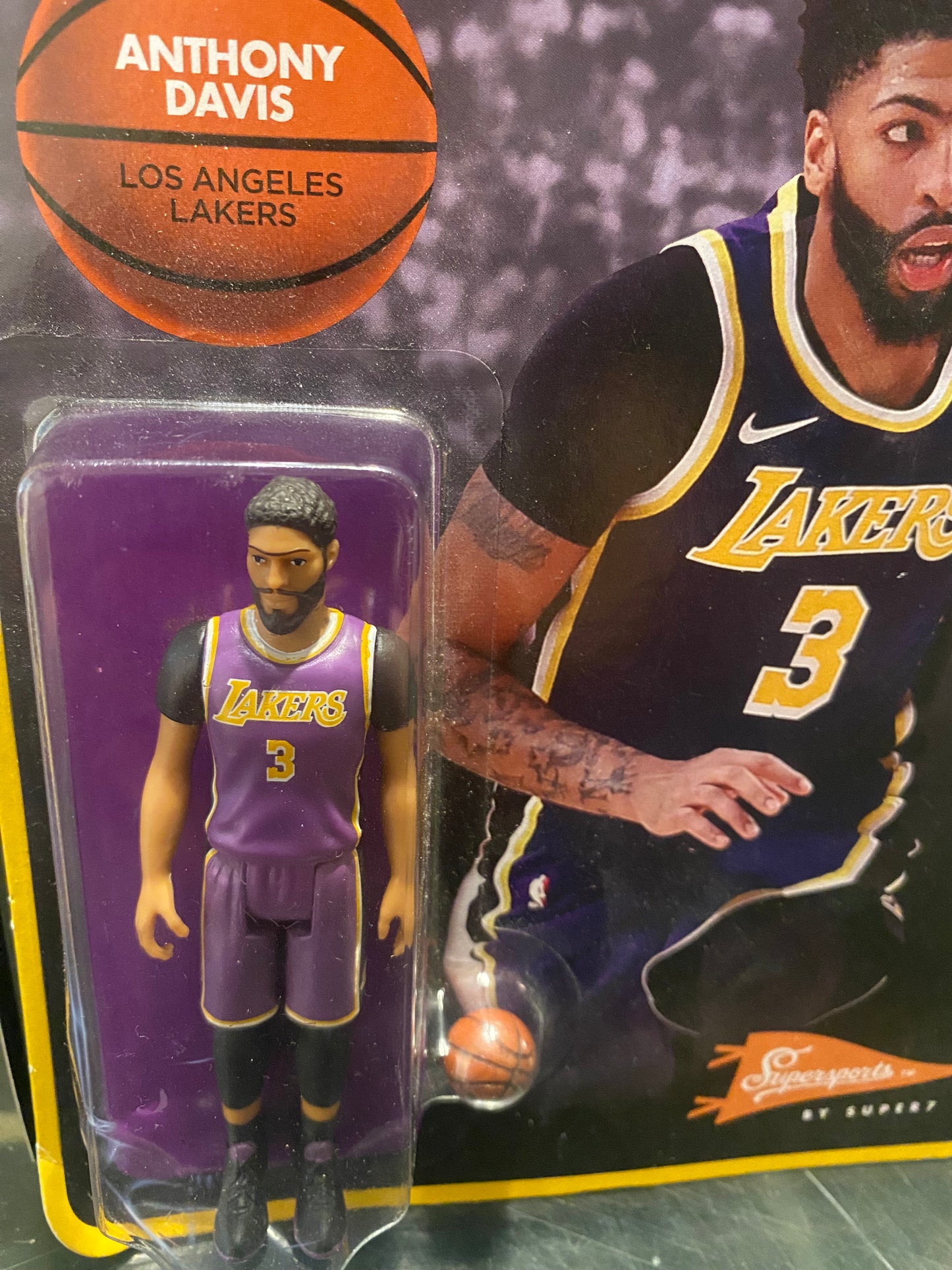 Basketball Superstars LA Lakers Anthony Davis Supersports by Super7 Basketball Figure
