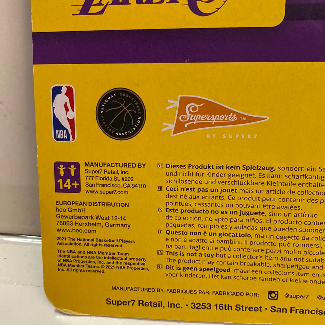 New! 2021 Los Angeles Lakers Anthony Davis Super7 Supersports Player Figure