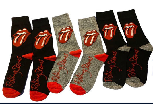 New!! Rolling stone tongue 3 colored socks