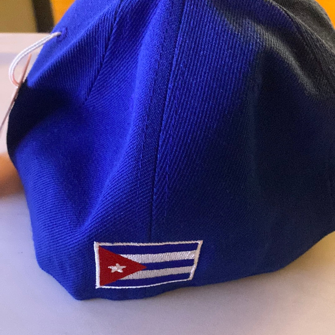 Mitchell & Ness Cuba Fitted Flat Bill White Hat Cap Mitchell Ness 7 1/8