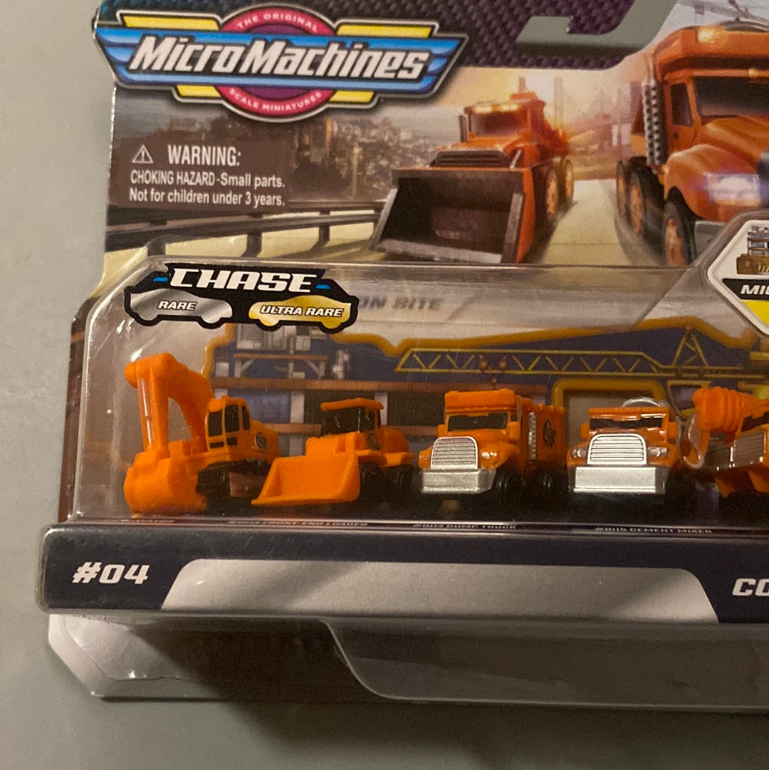 Micro Machines Series 2 Construction Crew Vehicle 5-Pack