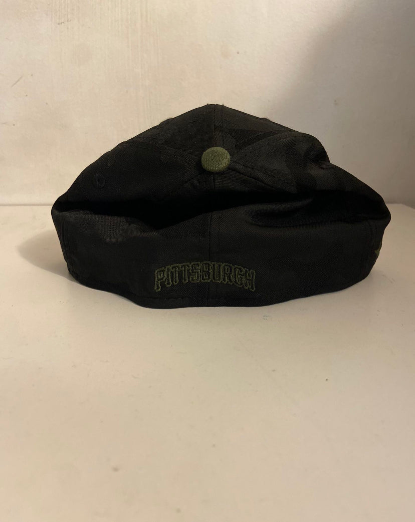 New!! Camo Green & Black Pittsburgh New Era Cap!! Size M/L