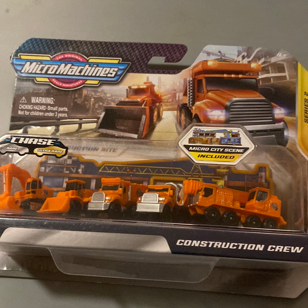 Micro Machines Series 2 Construction Crew Vehicle 5-Pack