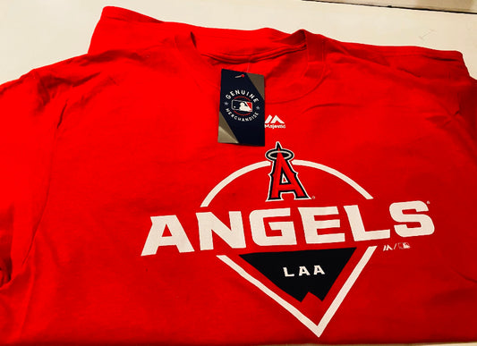 New!! Angels LAA officially Licensed MLB Red Shirt Size L For Men