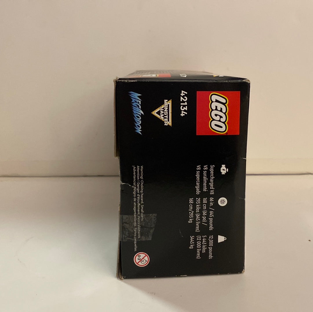New! Lego technic monster jam pull back megalodon