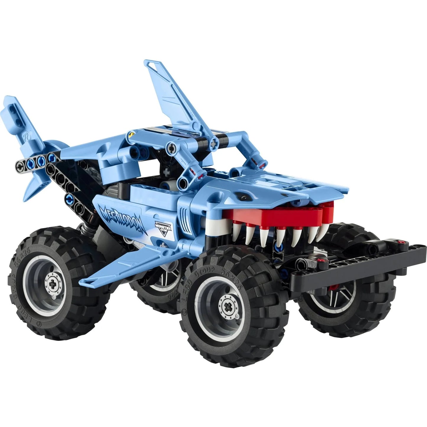 New! Lego technic monster jam pull back megalodon