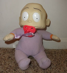 1998 Rugrats Baby Dil Pickles Doll Nickelodeon Plush Works vintage vtg