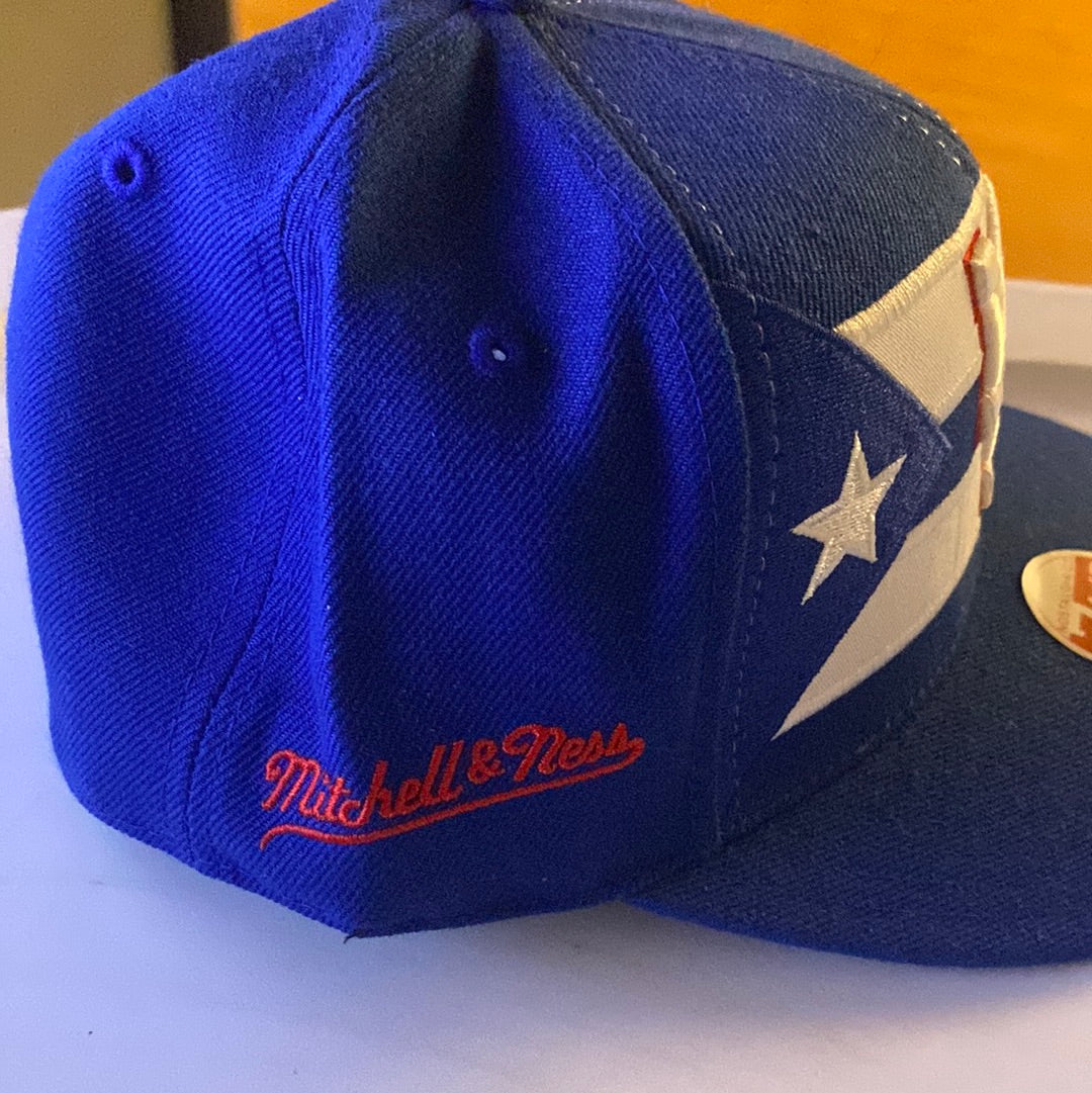 Mitchell & Ness Cuba Fitted Flat Bill White Hat Cap Mitchell Ness 7 1/8