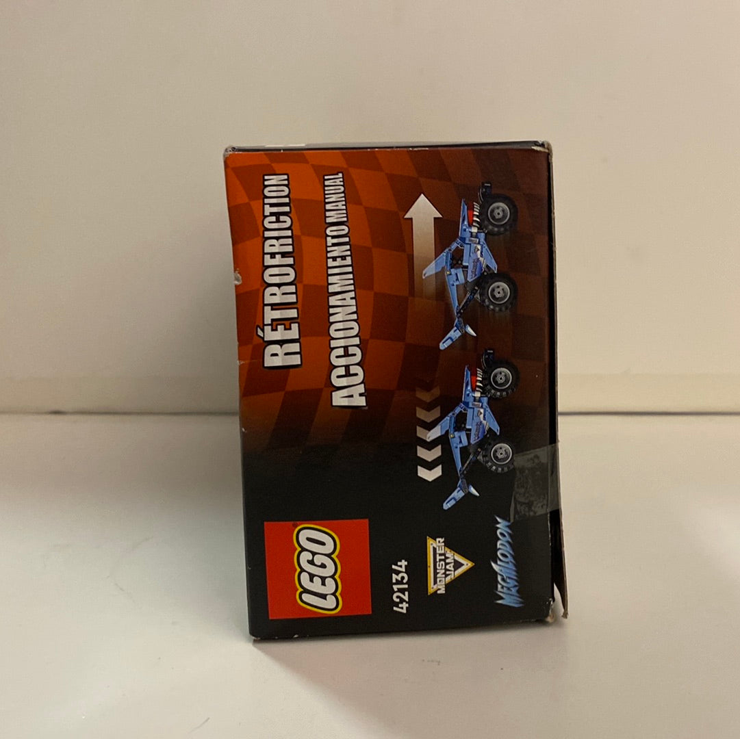 New! Lego technic monster jam pull back megalodon