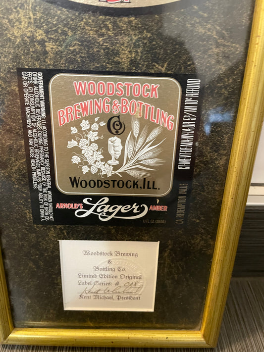 Framed Woodstock Brewing and Bottling Co. Limited Edition Original Edition #18