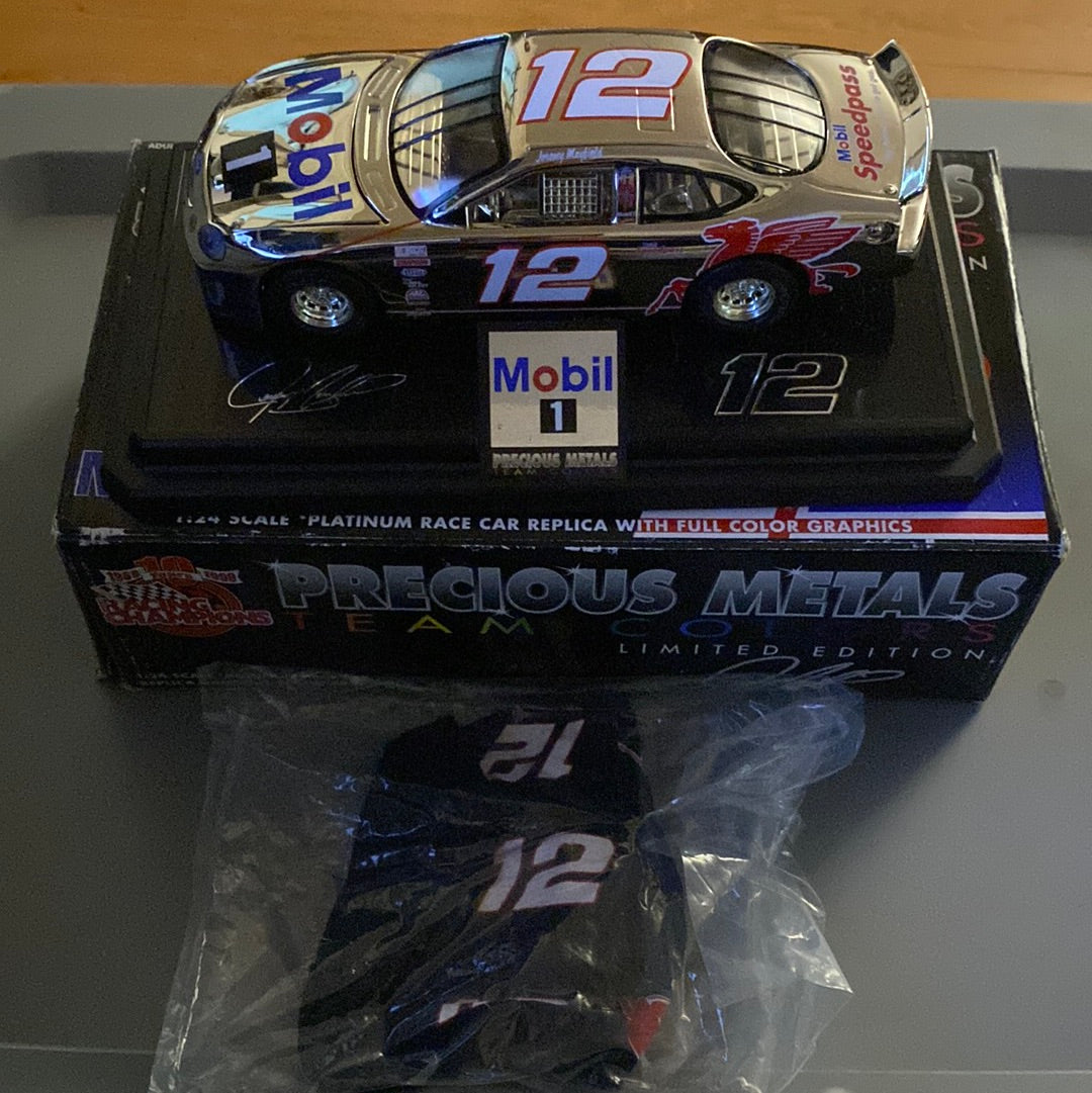 1999 LE Racing Champions Precious Metals 1:24 NASCAR Jeremy Mayfield #12 Mobil 1