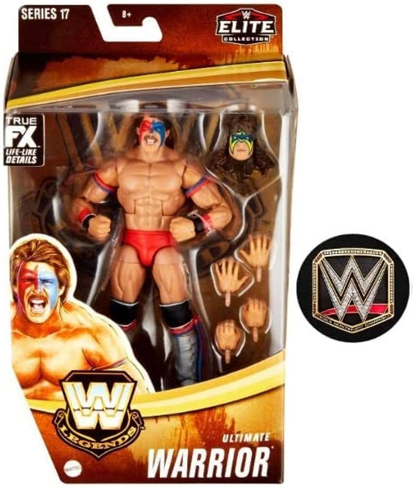 WWE Elite Legends Collection 6-inch Articulated Action Figure Series (Ultimate Warrior (Series 17