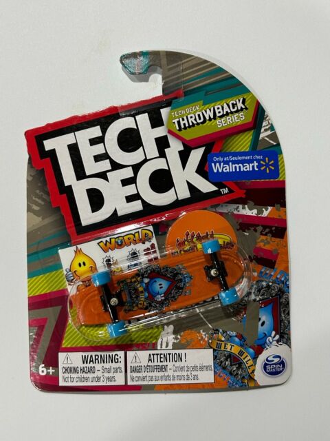 tech deck throwback series world industries orange --rare--