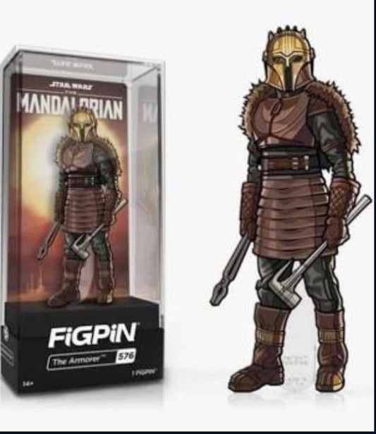 New!! Christmas Gift Idea!! FiGPiN Star Wars: 576 The Mandalorian The Armorer Collectible Enamel Pin