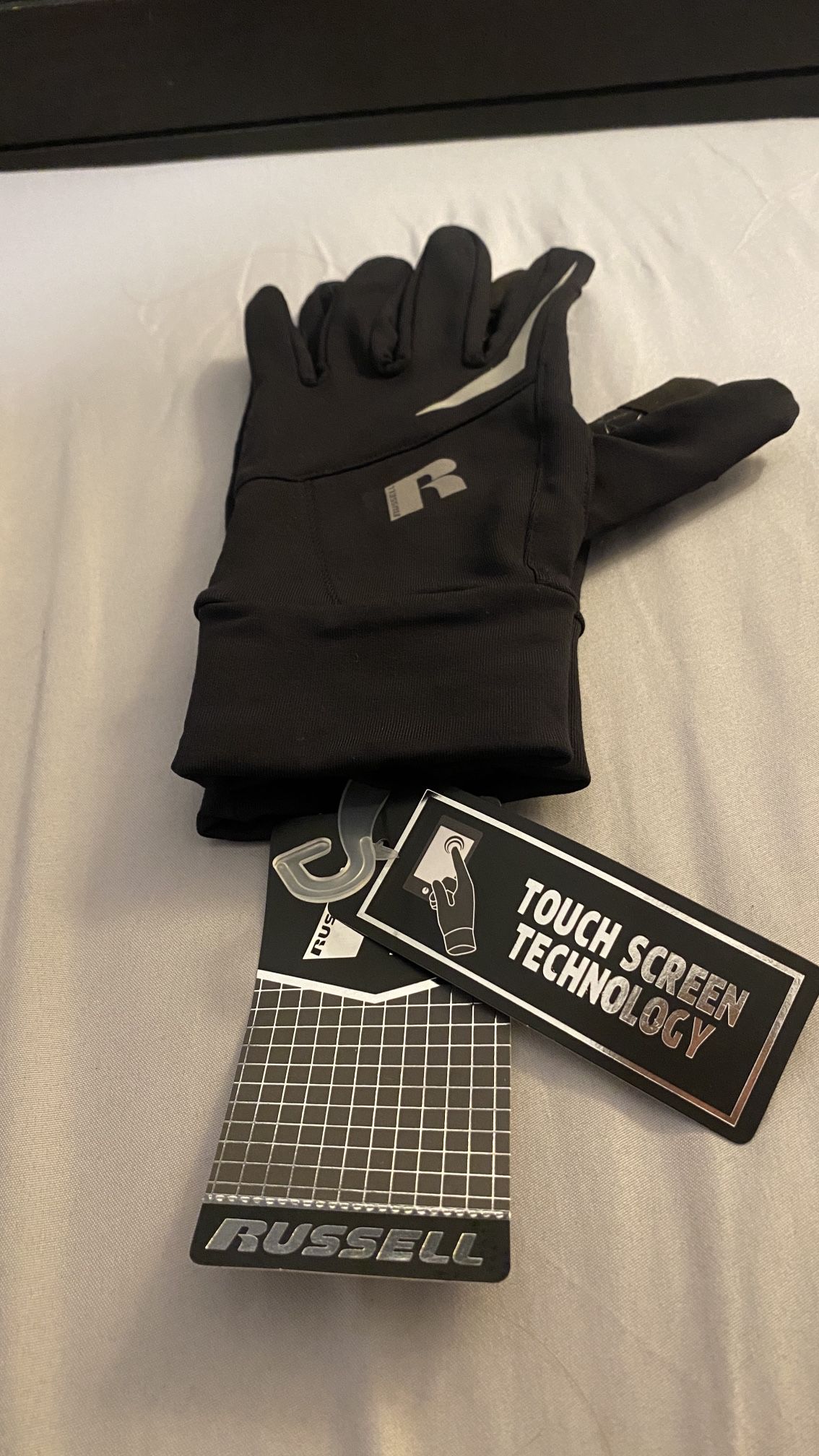 New!! Russell Poly stretch Gloves Rich Black