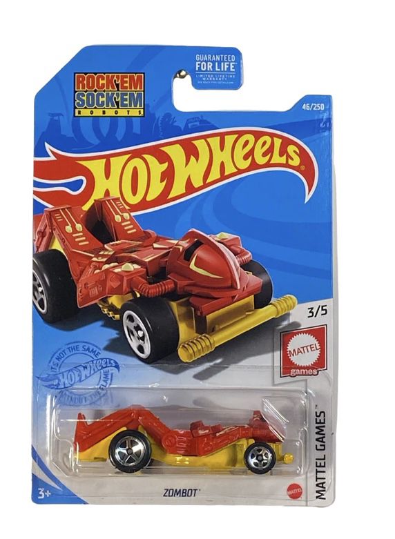 New!! Hot Wheels - 2021 Mattel Games 3/5 Zombot 46/250 (BBGRY69)