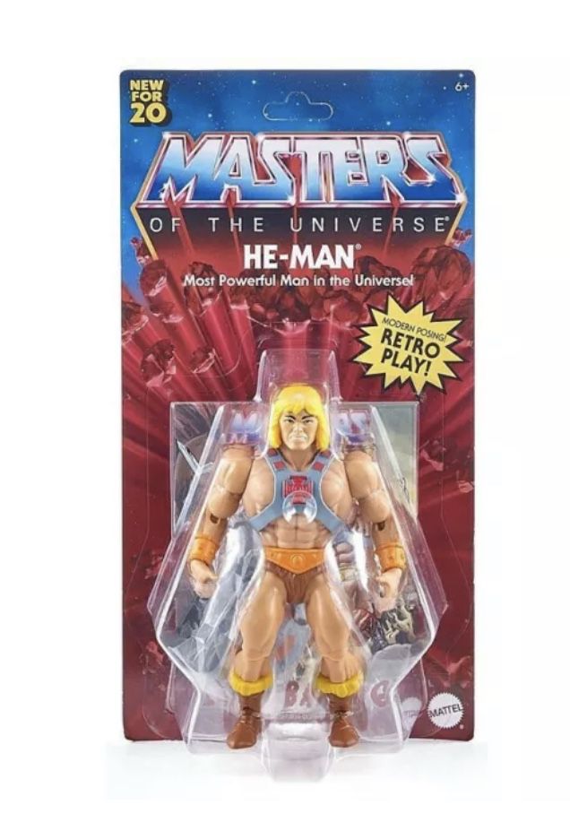 New!! Master of Universe he-man retro play mattel with comic book
