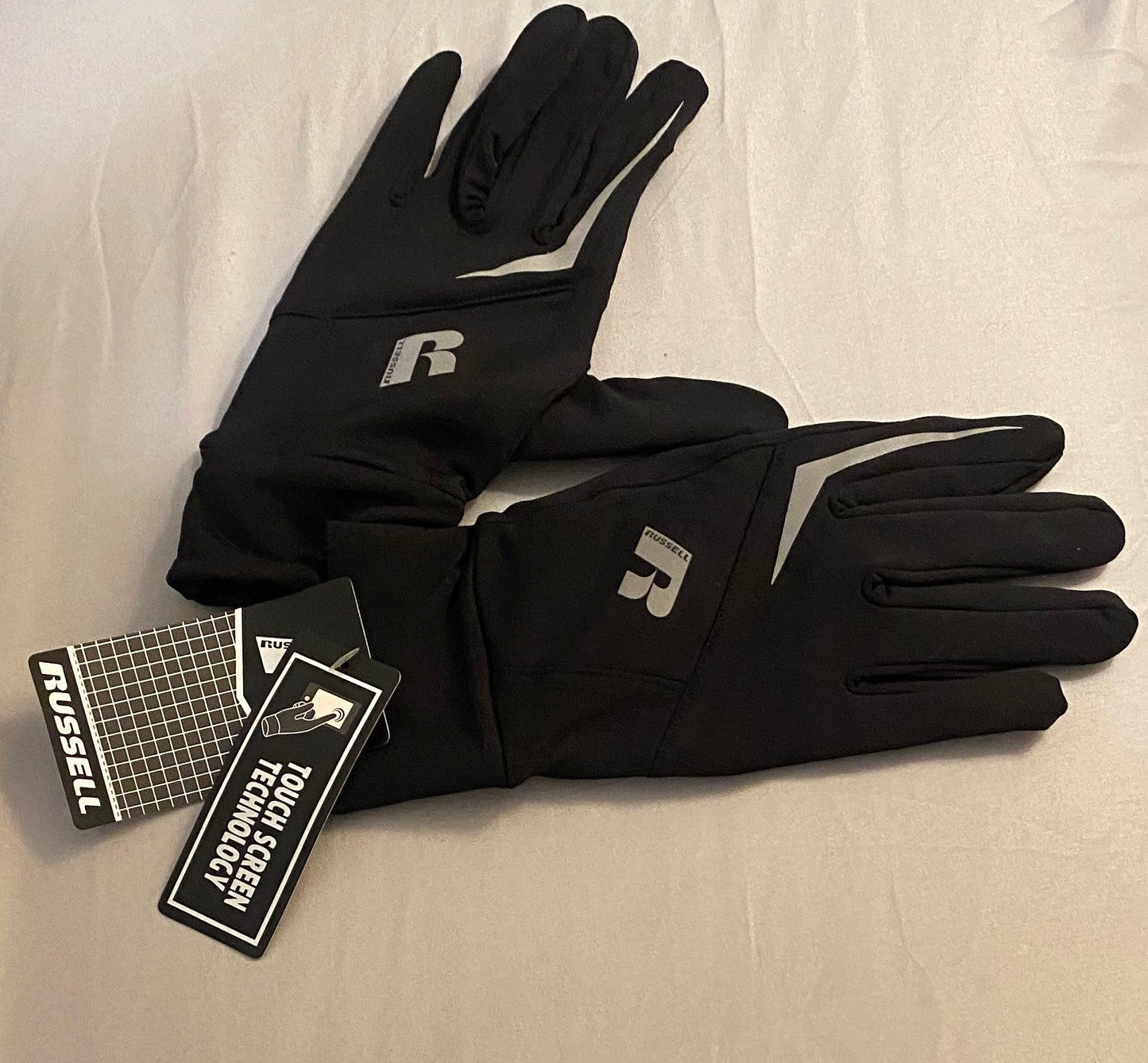 New!! Russell Poly stretch Gloves Rich Black