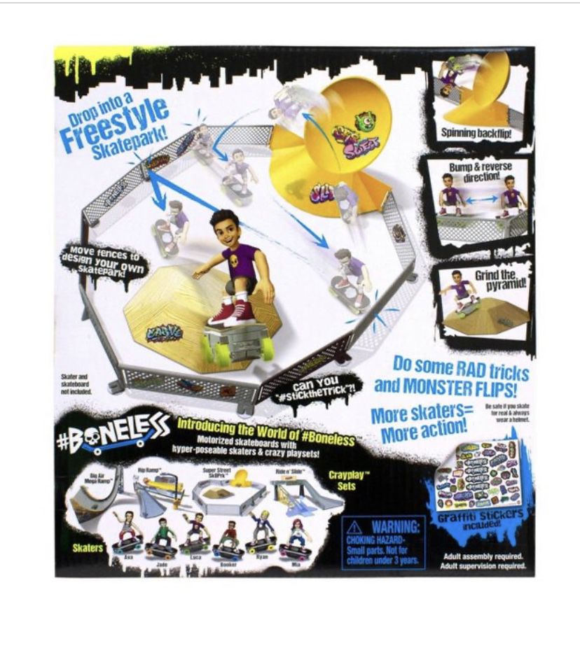 New!! #Boneless CrayPlay SuperStreet Skate Park