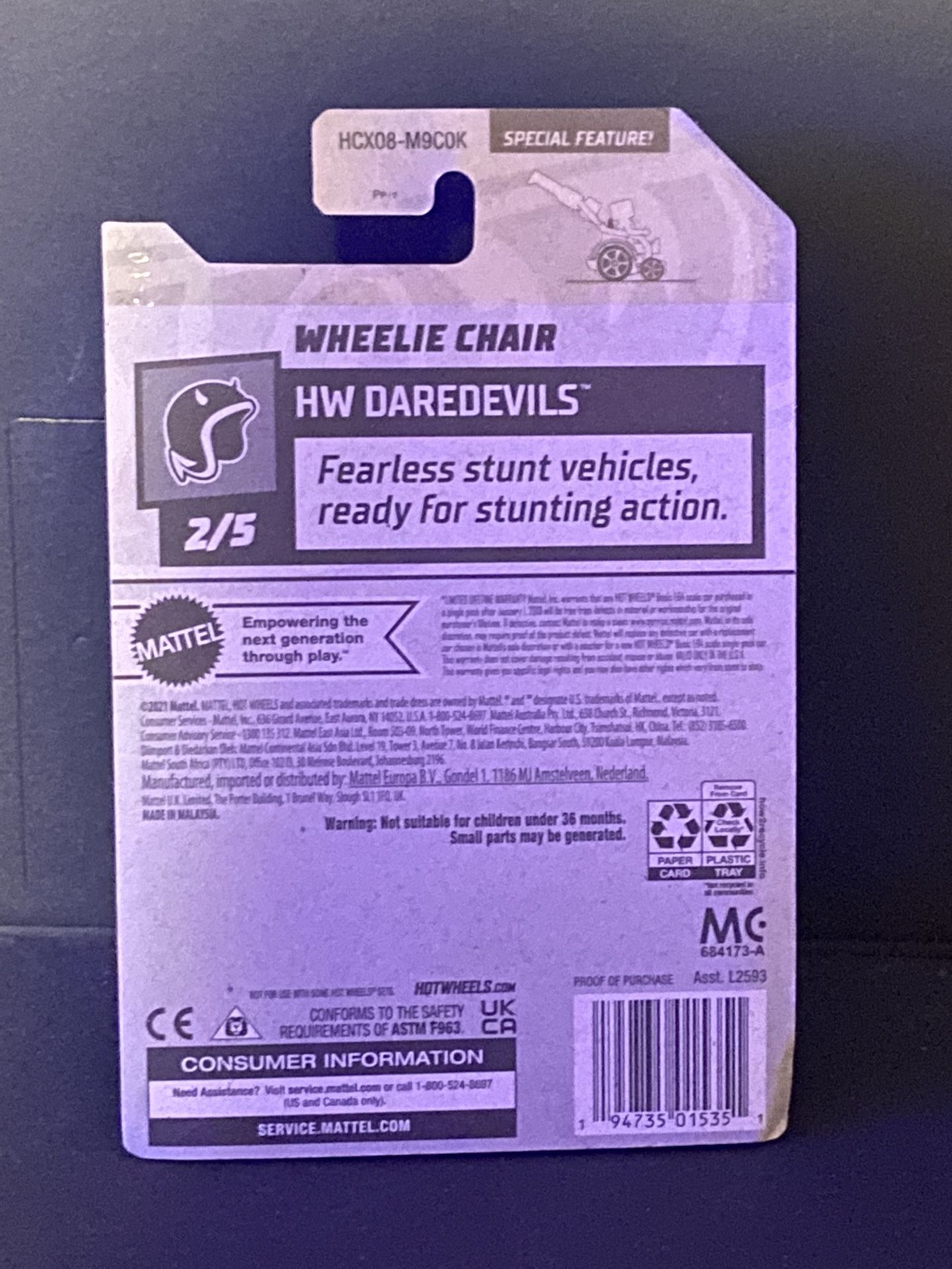 Hot Wheels Wheelie Chair HW DareDevils 2/5