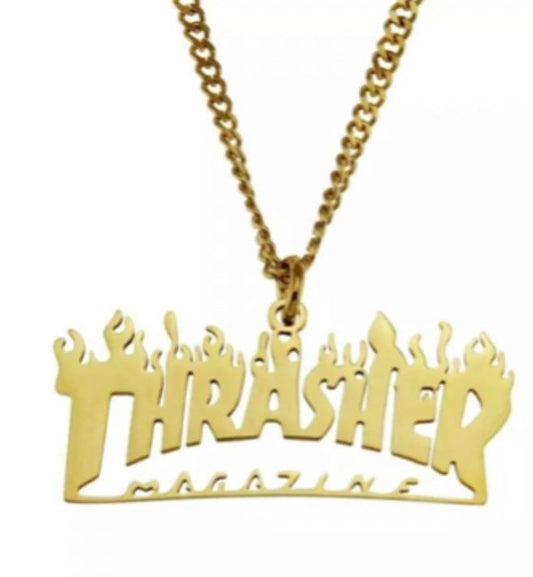 Gold  color/ Finish Thrasher Chain!! High Quality!! Makes perfect Gift!!