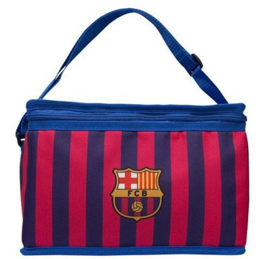 New!! Barcelona Red And Blue Striped Cooler With Handle