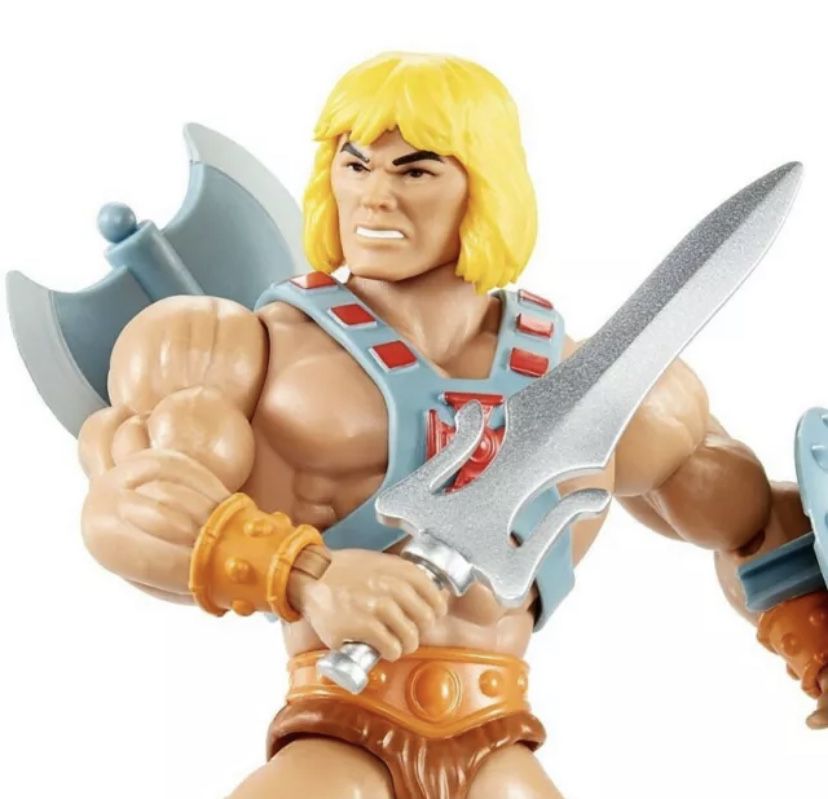 New!! Master of Universe he-man retro play mattel with comic book