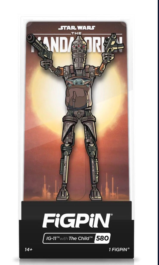 New!! Collectibles - Star Wars: The Mandalorian - IG-11 With The Child - 580 3" Collector FigPin