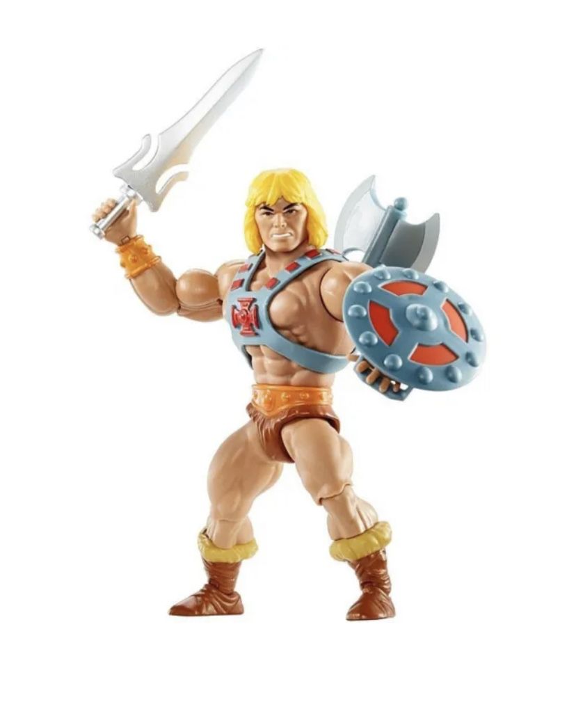 New!! Master of Universe he-man retro play mattel with comic book