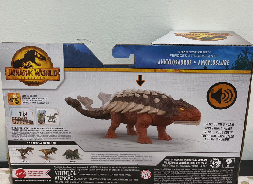 New!! Ankylosaurus Jurassic world
