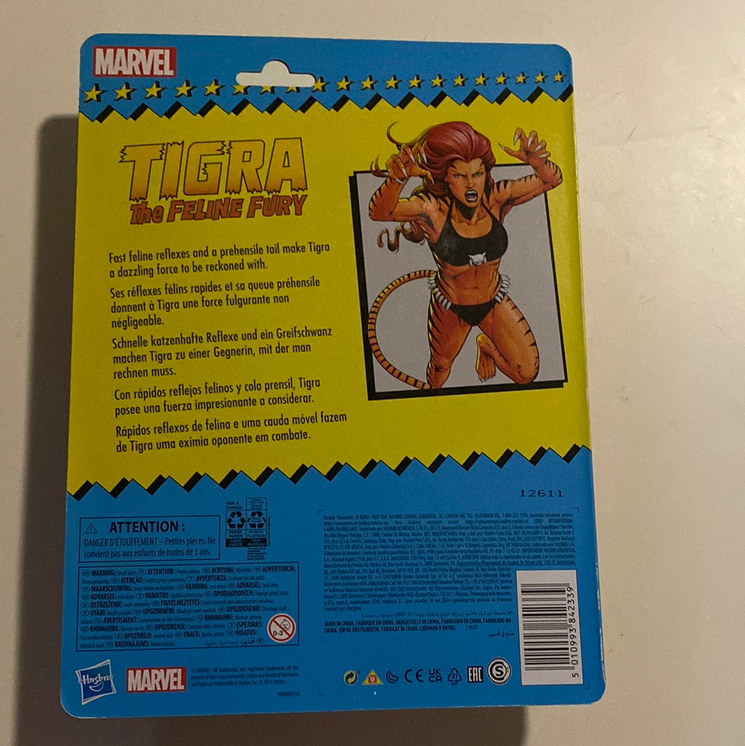 Marvel Legends Retro - TIGRA - 6” Action Figure - Hasbro - NEW