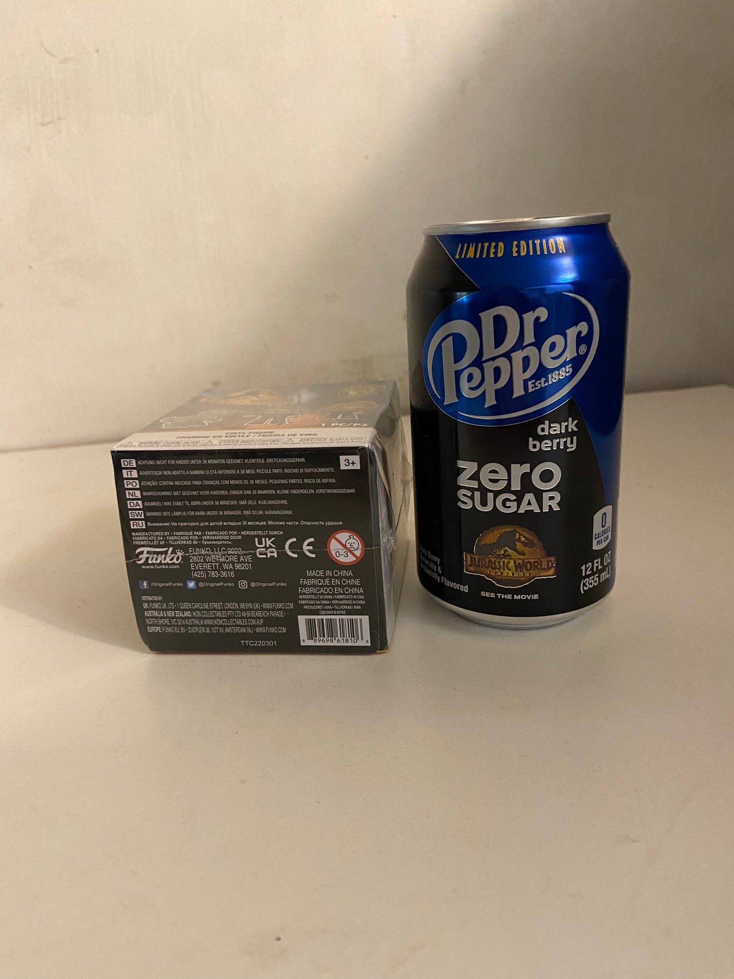 New!! Jurassic World Funko Dominion Vinyl Mystery Figure!! Comes with 1 Free Jurassic World Soda Can Limited Edition!!
