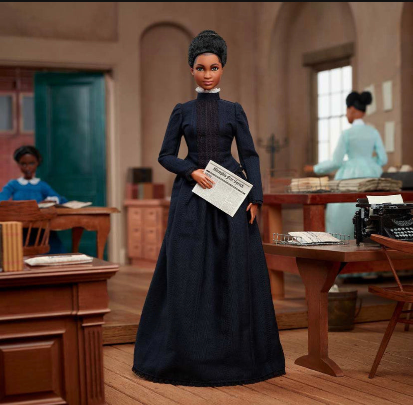 New!! Ida B. Wells Barbie Inspiring Women Doll -some Damage-
