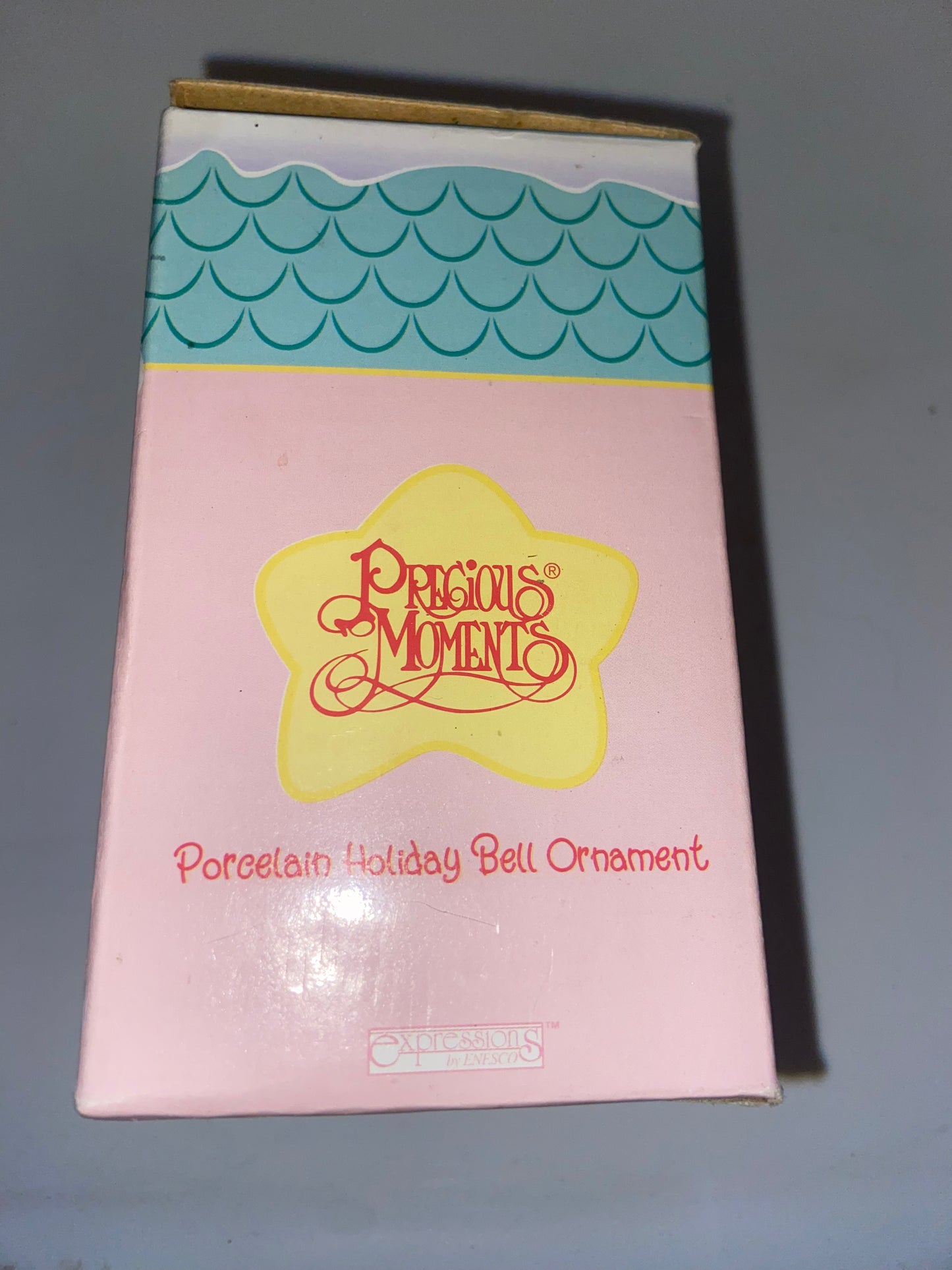 Precious Moments Tie-Dings of Joy Home for the Holiday Collection Porcelain Holiday Bell Ornament