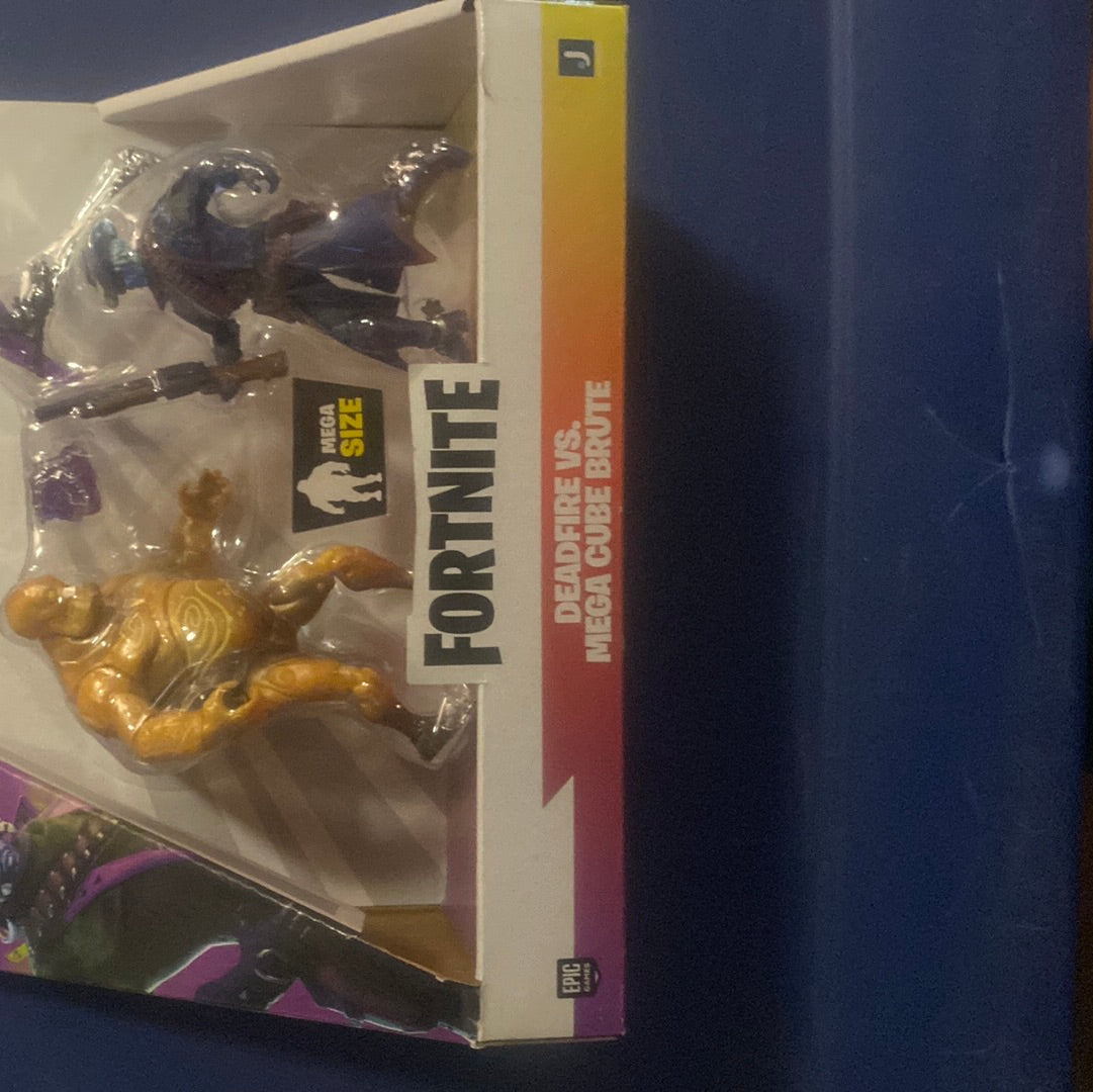 Fortnite Deadfire Vs. Mega Cube Brute Action Figure Set 4 inch