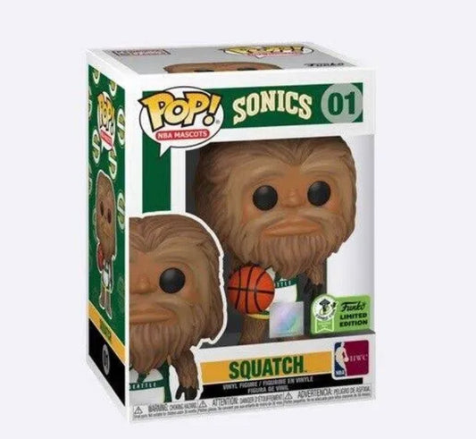 Pop NBA Mascots Sonics 01 Squatch Limited Edition Emerald City Comic Con