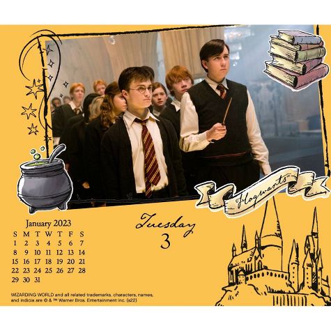 New!! 2023 Harry Potter Day-at-a-Time Box Calendar - Trends International